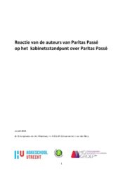 thumbnail of Paritas Passé – Reactie auteurs op kabinetsstandpunt